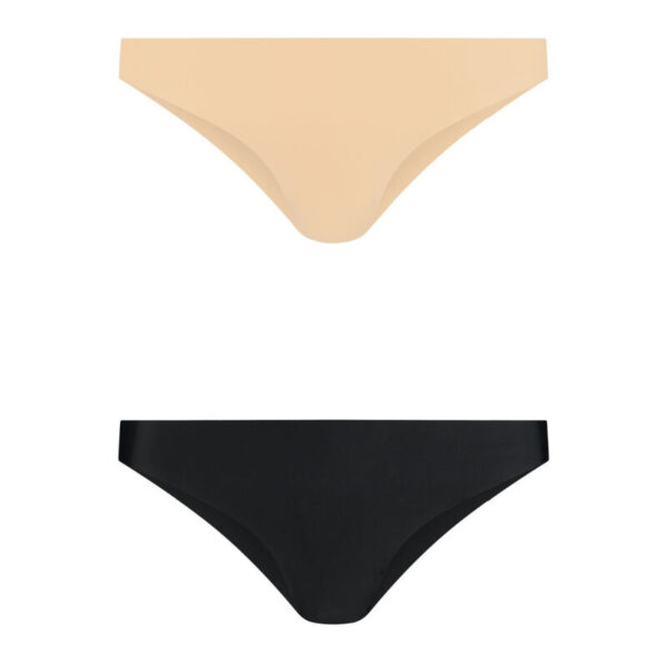 BYE BRA PACK 2 BRASILEÑAS NEGRAS Y BEIGE