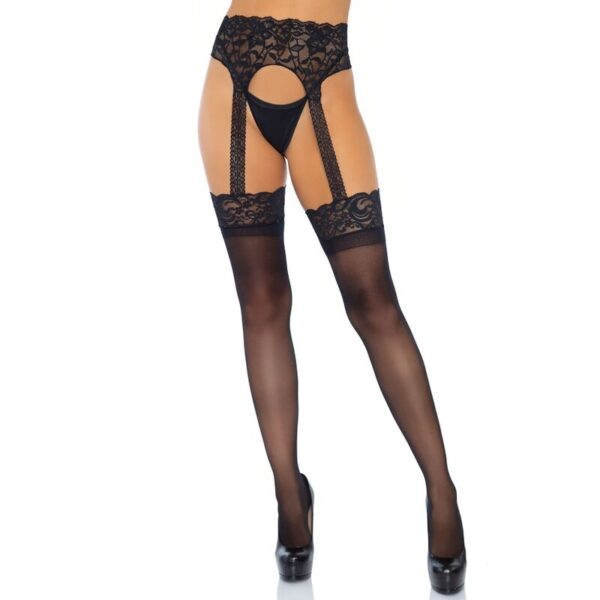 LEG AVENUE MEDIAS CON LIGUERO OPACAS TALLA UNICA - Imagen 2