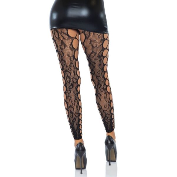 LEG AVENUE FOOTLESS CROTHLESS TIGHTS ONE SIZE - Imagen 5