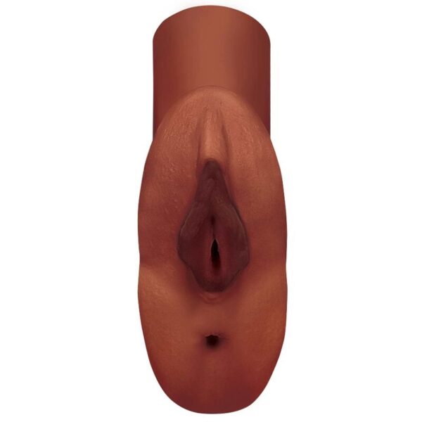 PDX PLUS+ PERFECT PUSSY DOUBLE STROKER MASTURBADOR VAGINA Y ANO MARRON - Imagen 2