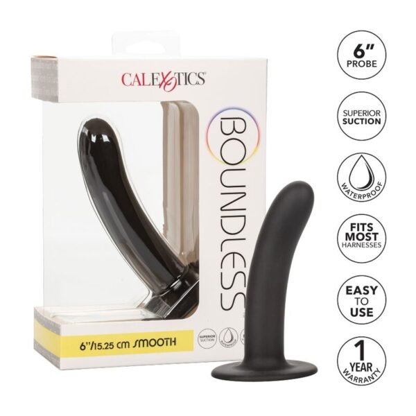 CALEX BOUNDLESS DILDO LISO 15.25 CM COMPATIBLE CON ARNES - Imagen 2