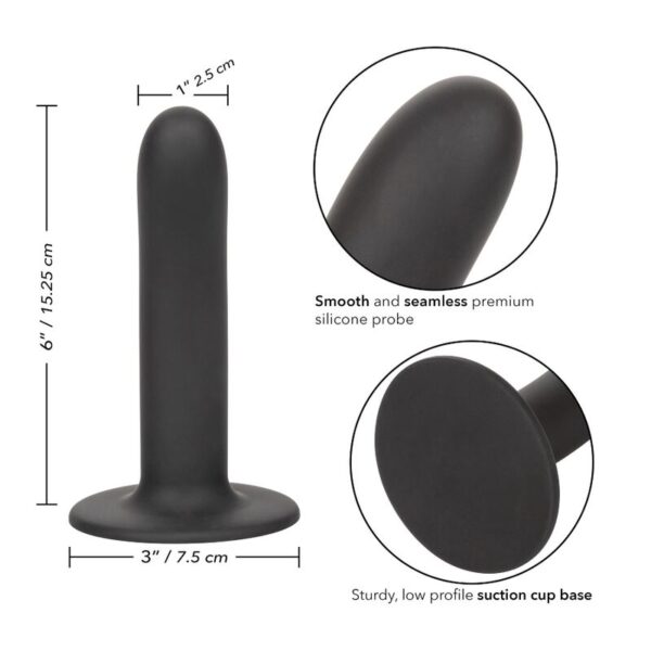 CALEX BOUNDLESS DILDO LISO 15.25 CM COMPATIBLE CON ARNES - Imagen 3