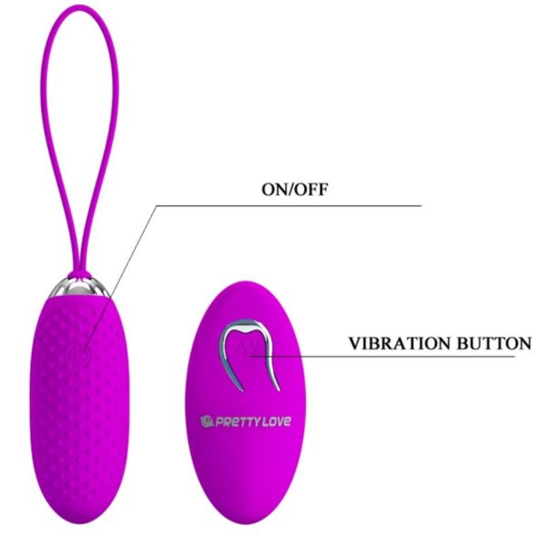 PRETTY LOVE JOANNA HUEVO VIBRADOR CONTROL REMOTO 12 MODOS - Imagen 5