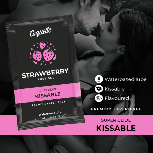 COQUETTE CHIC DESIRE POCKET LUBRICANTE KISSABLE BASE AGUA FRESA 10 ML - Imagen 3
