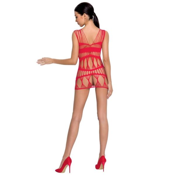 PASSION WOMAN BS089 BODYSTOCKING ROJO TALLA UNICA - Imagen 2