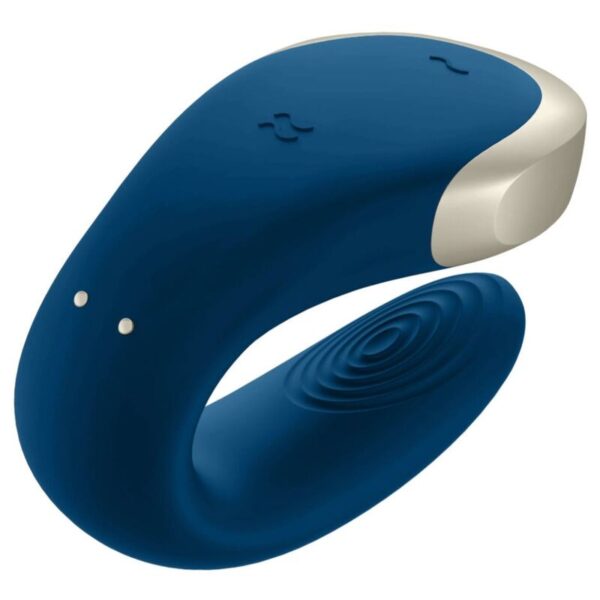 SATISFYER APP DOUBLE LOVE VIBRADOR PAREJAS LUXURY AZUL - Imagen 4