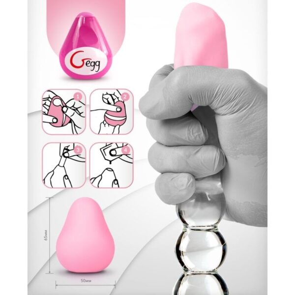 GVIBE HUEVO MASTURBADOR TEXTURADO REUTILIZABLE ROSA - Imagen 4