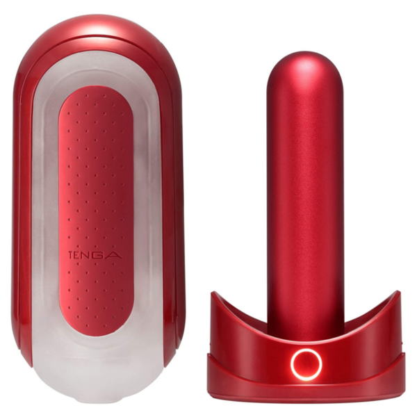 TENGA FLIP 0 (ZERO) ROJO CON CALENTADOR - Imagen 2