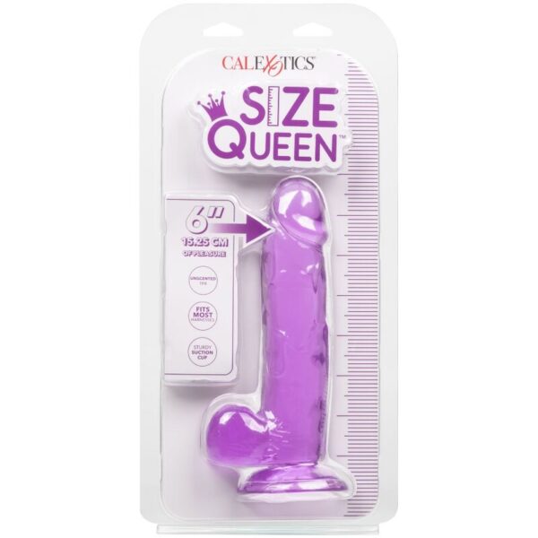 CALEX SIZE QUEEN DILDO - LILA 15.3 CM - Imagen 4