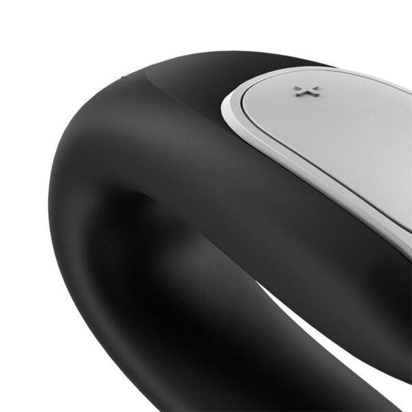 SATISFYER DOUBLE FUN PARTNER VIBRATOR - NEGRO - Imagen 4