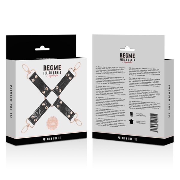 BEGME BLACK EDITION HOG TIE CUERO VEGANO - Imagen 5