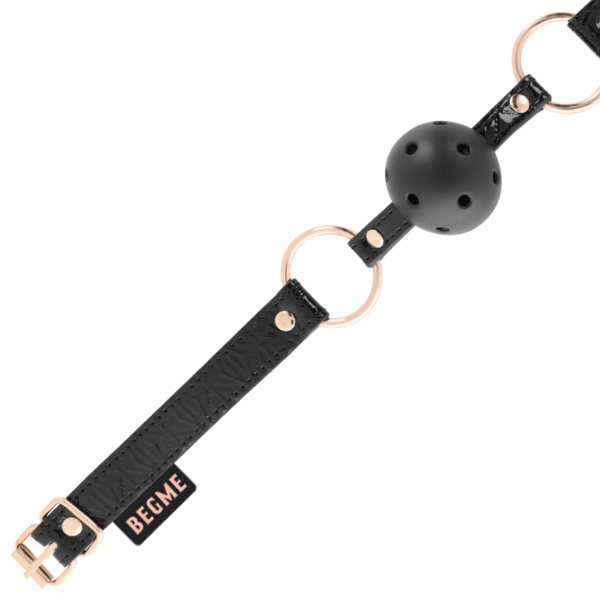 BEGME BLACK EDITION MORDAZA CUERO VEGANO - Imagen 3