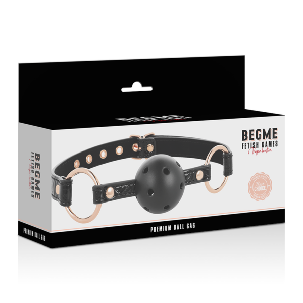 BEGME BLACK EDITION MORDAZA CUERO VEGANO - Imagen 4