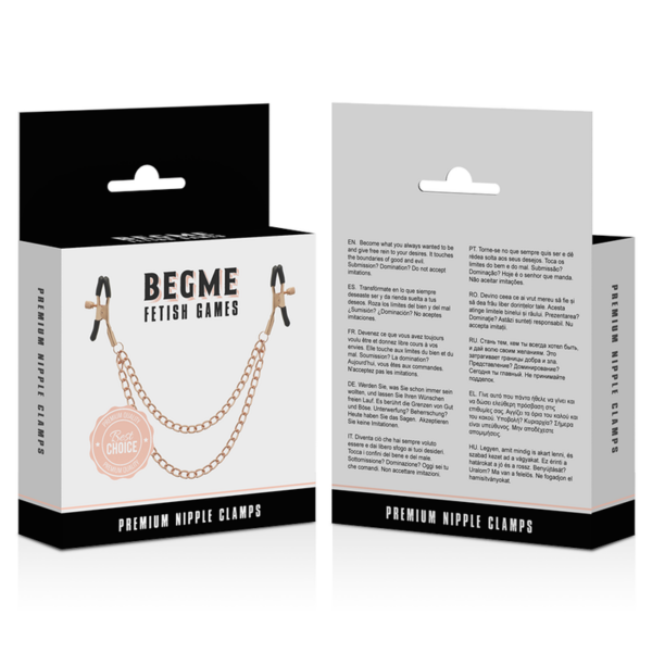 BEGME BLACK EDITION PINZAS PEZONES CON CADENA - Imagen 4