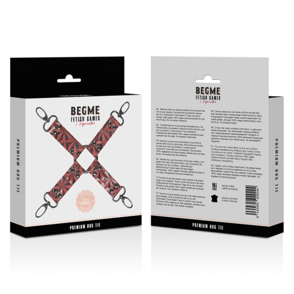 BEGME RED EDITION HOG TIE CUERO VEGANO - Imagen 5