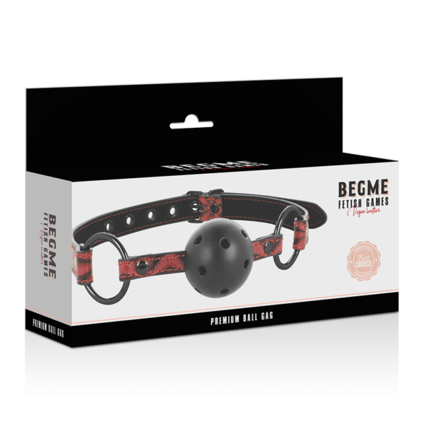 BEGME RED EDITION MORDAZA CUERO VEGANO - Imagen 5
