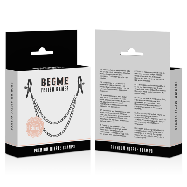 BEGME RED EDITION PINZAS PEZONES CON CADENA - Imagen 4