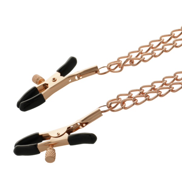 COQUETTE CHIC DESIRE FANTASY PINZAS METALICAS PEZONES CON CADENA - Imagen 5