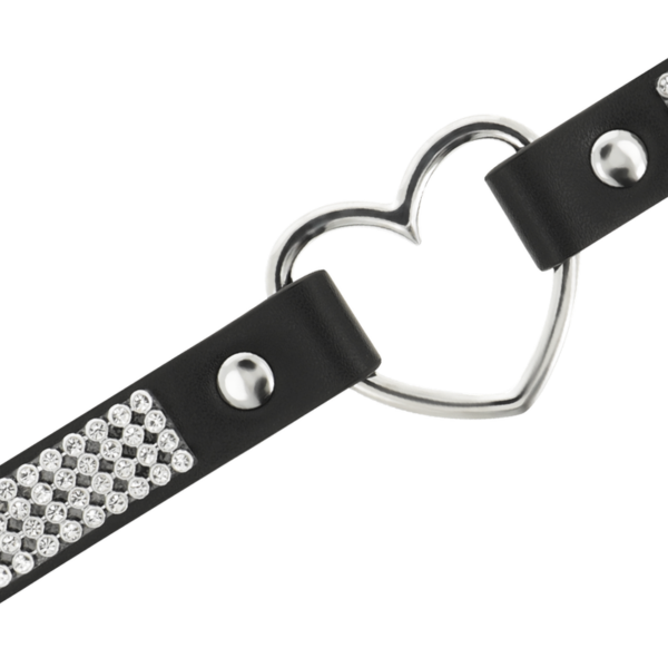 COQUETTE CHIC DESIRE CHOKER CUERO VEGANO - CORAZON - Imagen 4