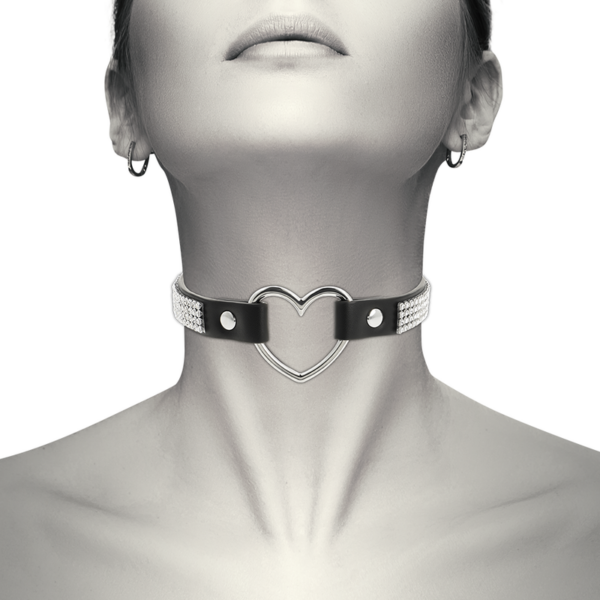COQUETTE CHIC DESIRE CHOKER CUERO VEGANO - CORAZON - Imagen 2