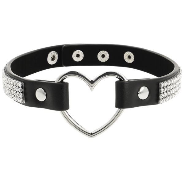 COQUETTE CHIC DESIRE CHOKER CUERO VEGANO - CORAZON - Imagen 3