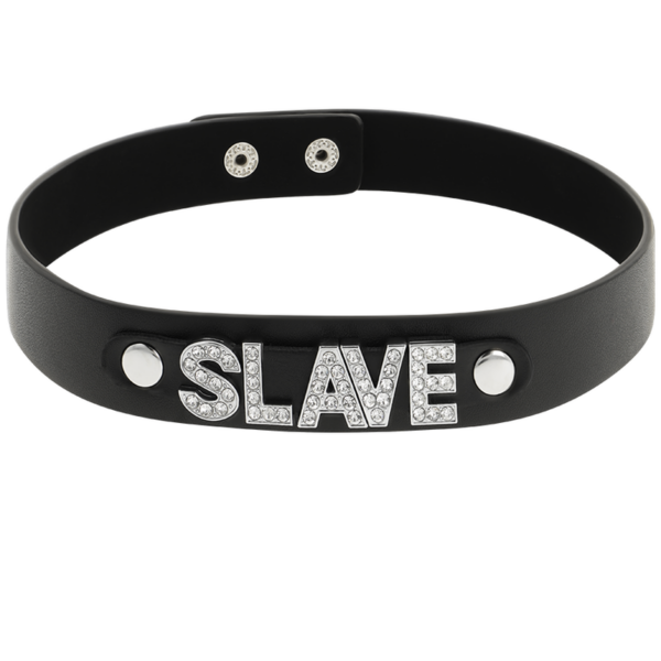 COQUETTE CHIC DESIRE CHOKER CUERO VEGANO - SLAVE - Imagen 3