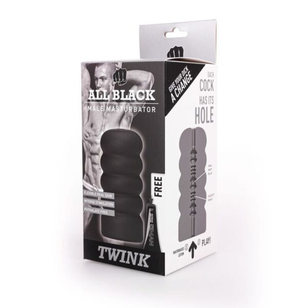 ALL BLACK MASTURBADOR TWINK - Imagen 2