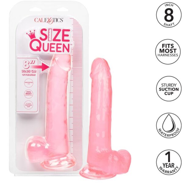 CALEX SIZE QUEEN DILDO - ROSA 20.3 CM - Imagen 2