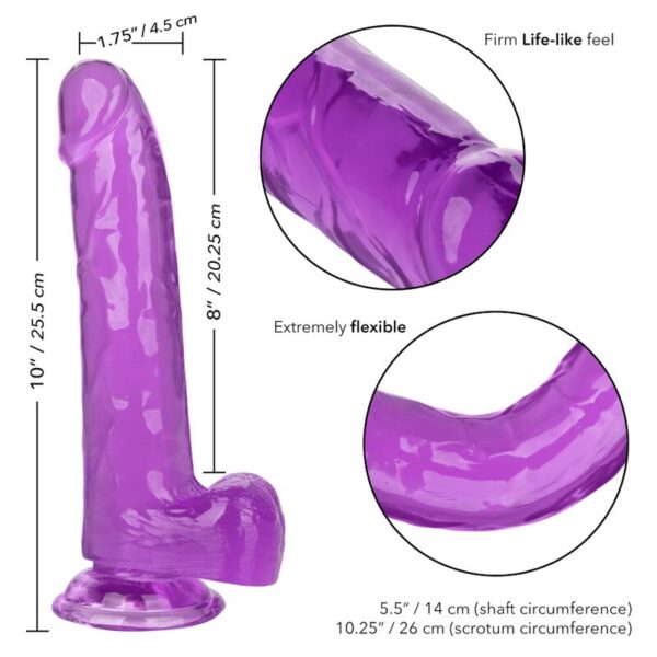 CALEX SIZE QUEEN DILDO - LILA 20.3 CM - Imagen 5