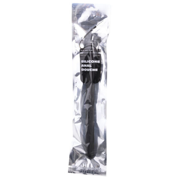 ALL BLACK RIDGED DUCHA ANAL SILICONA 27CM - Imagen 2