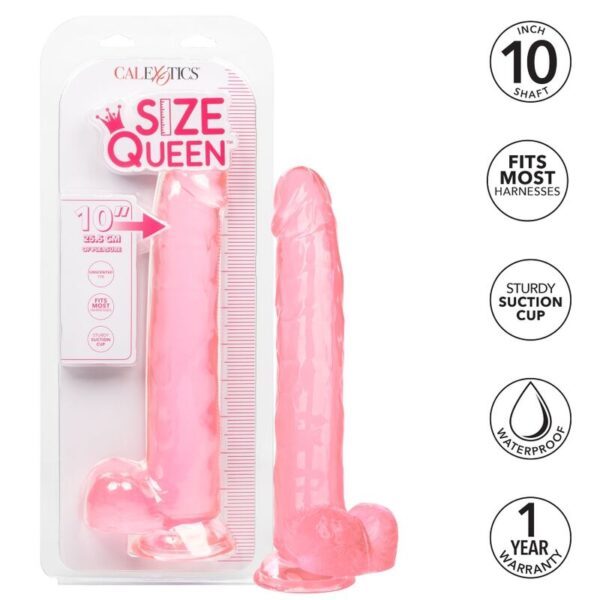CALEX SIZE QUEEN DILDO - ROSA 25.5 CM - Imagen 2