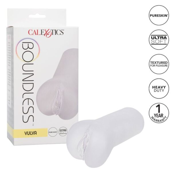 CALEX BOUNDLESS VULVA MASTURBADOR - TRANSPARENTE - Imagen 2