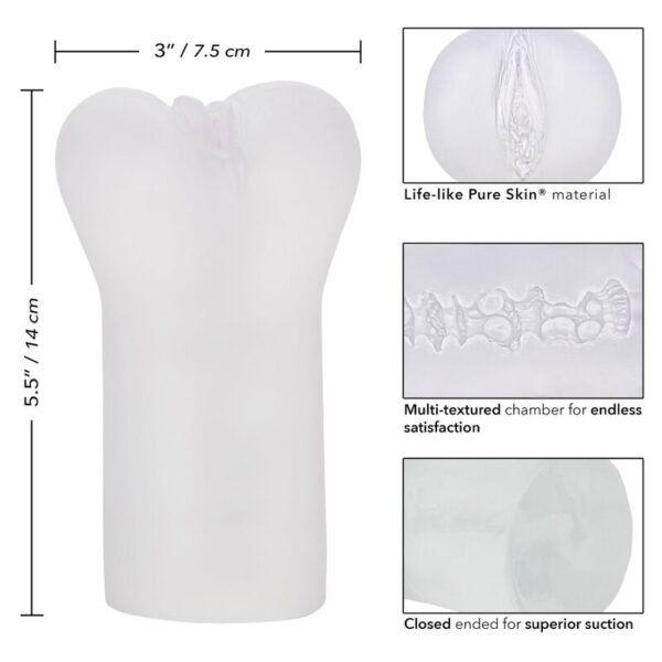 CALEX BOUNDLESS VULVA MASTURBADOR - TRANSPARENTE - Imagen 4