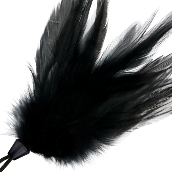 DARKNESS PLUMA ESTIMULADORA NEGRO 17CM - Imagen 2