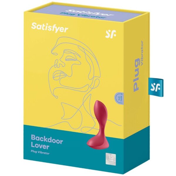 SATISFYER BACKDOOR LOVER PLUG ANAL VIBRADOR - ROJO - Imagen 4