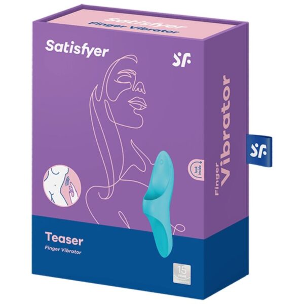 SATISFYER TEASER DEDAL VIBRADOR - AZUL LIGHT - Imagen 5