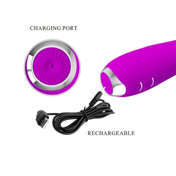 PRETTY LOVE MOLLY VIBRADOR CON ROTACION RECARGABLE - Imagen 4