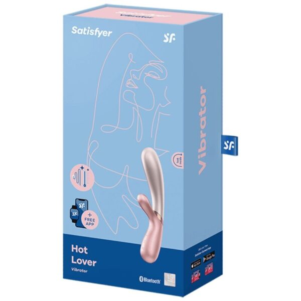 SATISFYER HOT LOVER VIBRADOR  ROSA-BEIGE - Imagen 4
