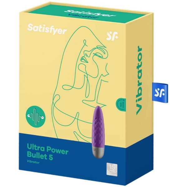 SATISFYER ULTRA POWER BULLET 5 BALA VIBRADORA VIOLETA - Imagen 3