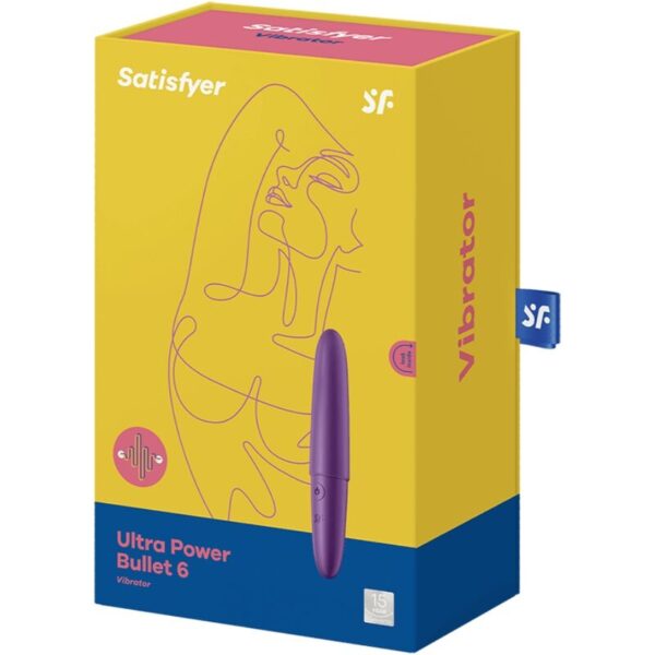 SATISFYER ULTRA POWER BULLET 6 BALA VIBRADORA MORADA - Imagen 3