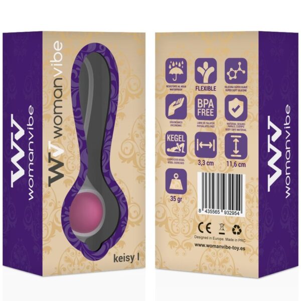 WOMANVIBE KEISY I BOLA GEISHA SILICONA - ROSA - Imagen 2
