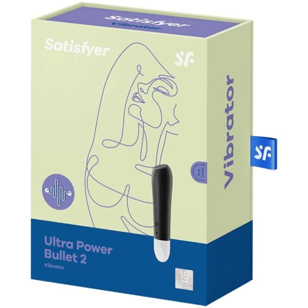 SATISFYER ULTRA POWER BULLET 2 BALA VIBRADORA NEGRA - Imagen 3