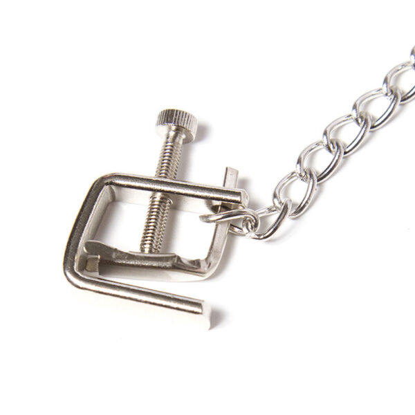 OHMAMA FETISH PINZAS METALICAS TORNILLO CON CADENA - Imagen 2