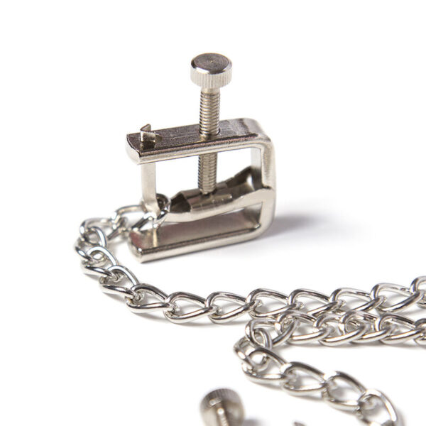 OHMAMA FETISH PINZAS METALICAS TORNILLO CON CADENA - Imagen 3