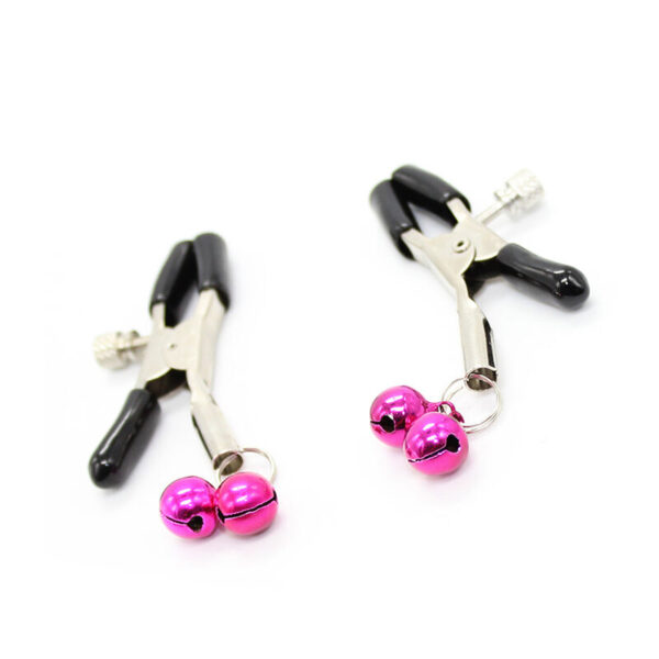OHMAMA FETISH PINZAS PEZONES CON CASCABEL ROSA - Imagen 3