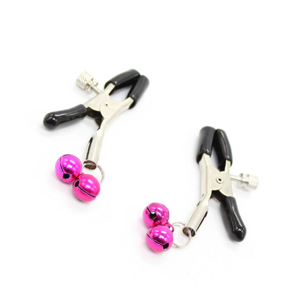 OHMAMA FETISH PINZAS PEZONES CON CASCABEL ROSA - Imagen 4