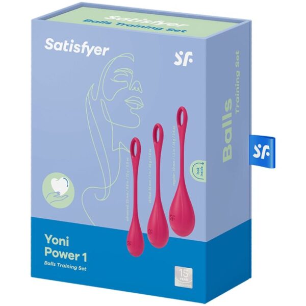 SATISFYER YONI POWER 1 KIT DE ENTRENAMIENTO ROJO - Imagen 4