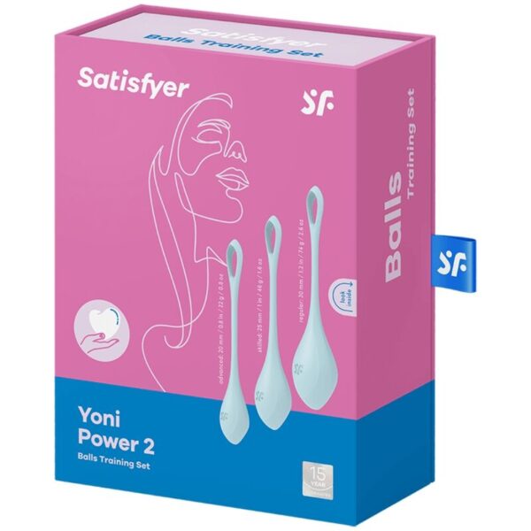 SATISFYER YONI POWER 2 KIT DE ENTRENAMIENTO AZUL - Imagen 3
