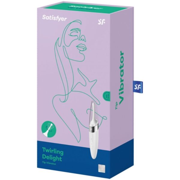 SATISFYER TWIRLING DELIGHT ESTIMULADOR CLITORIS - BLANCO - Imagen 3