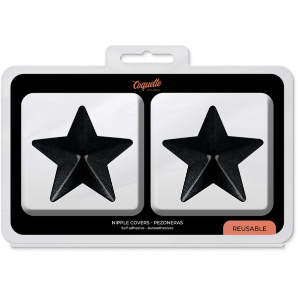COQUETTE CHIC DESIRE CUBRE PEZONES - ESTRELLAS NEGRAS - Imagen 5